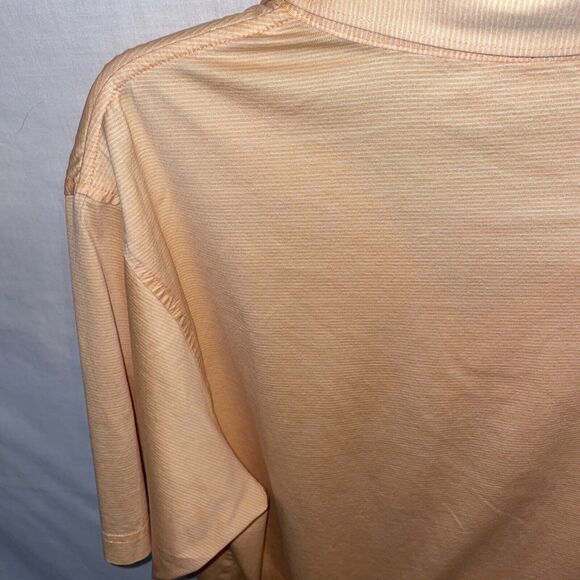 Peter Millar Golf Shirt Men’s Size Large Peach Orange Polo Short Sleeve - Picture 11 of 12